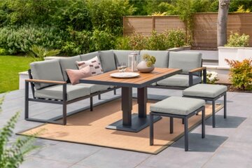 Bredon Aluminium Large Corner Sofa Set