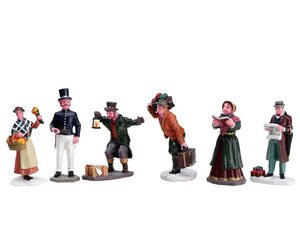 LEMAX TOWNSFOLK FIGURINES, SET OF 6