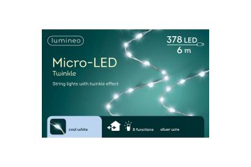 LUMINEO 378 Micro LED String Lights-Cool White - image 1