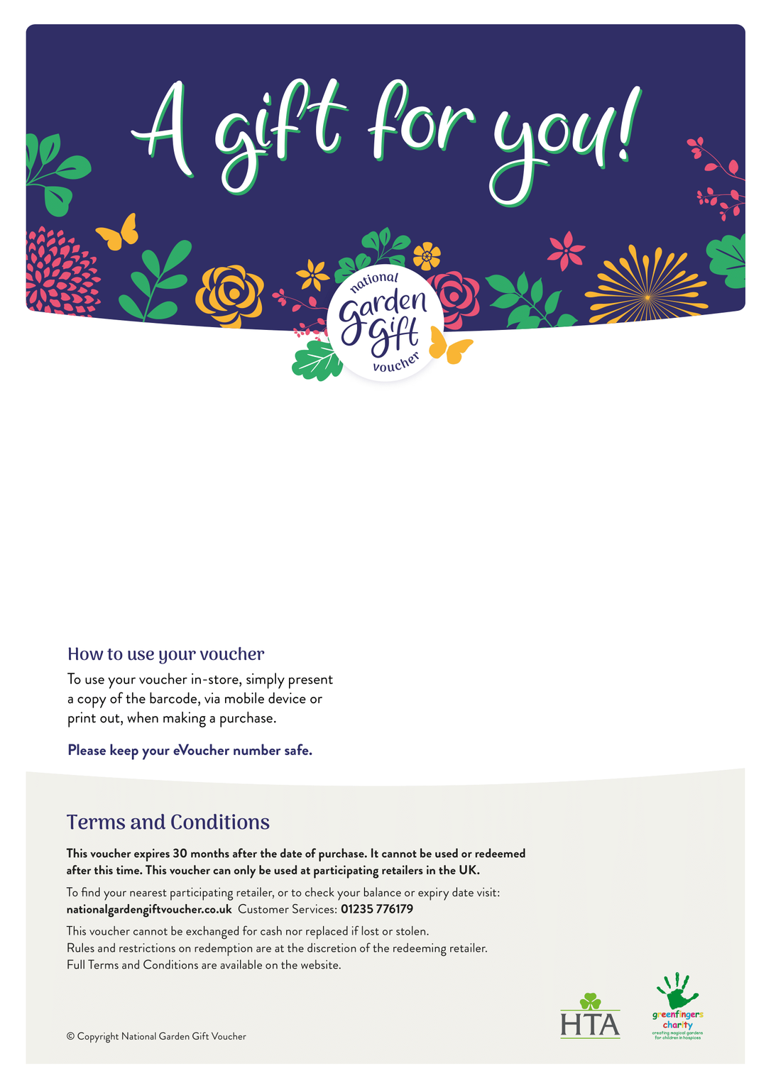 National Garden Gift Voucher A Gift For You Floral Design St Peters Garden Centre