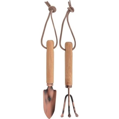 Copper-Plated Mini Tools (Shovel & Rake) - image 1